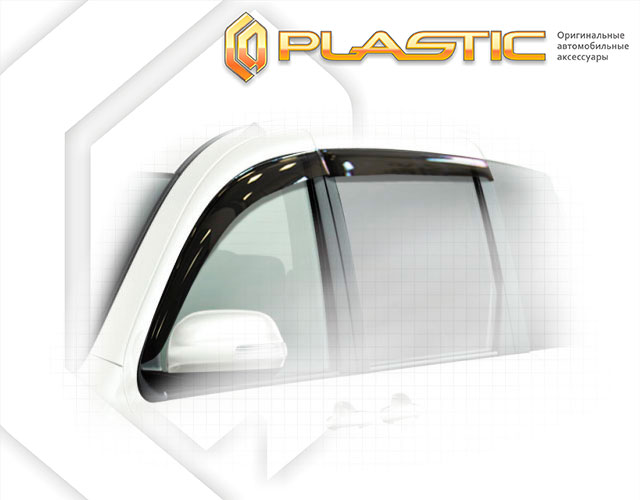 Ветровики дверей Classic полупрозрачный Toyota Sienta  2003-2015 СА Пластик