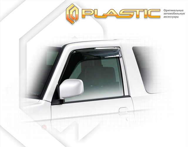 Ветровики дверей Classic полупрозрачный Nissan Kix  2008–н.в. СА Пластик