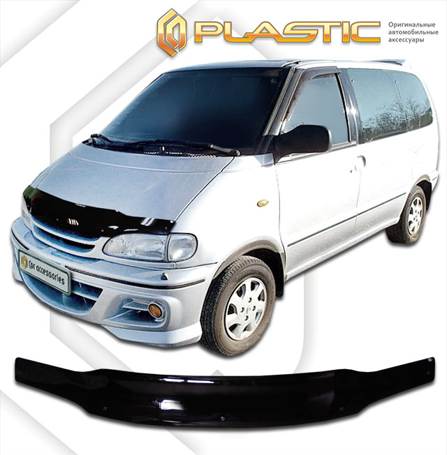 Дефлектор капота Classic черный Nissan Serena  1994-1999 СА Пластик