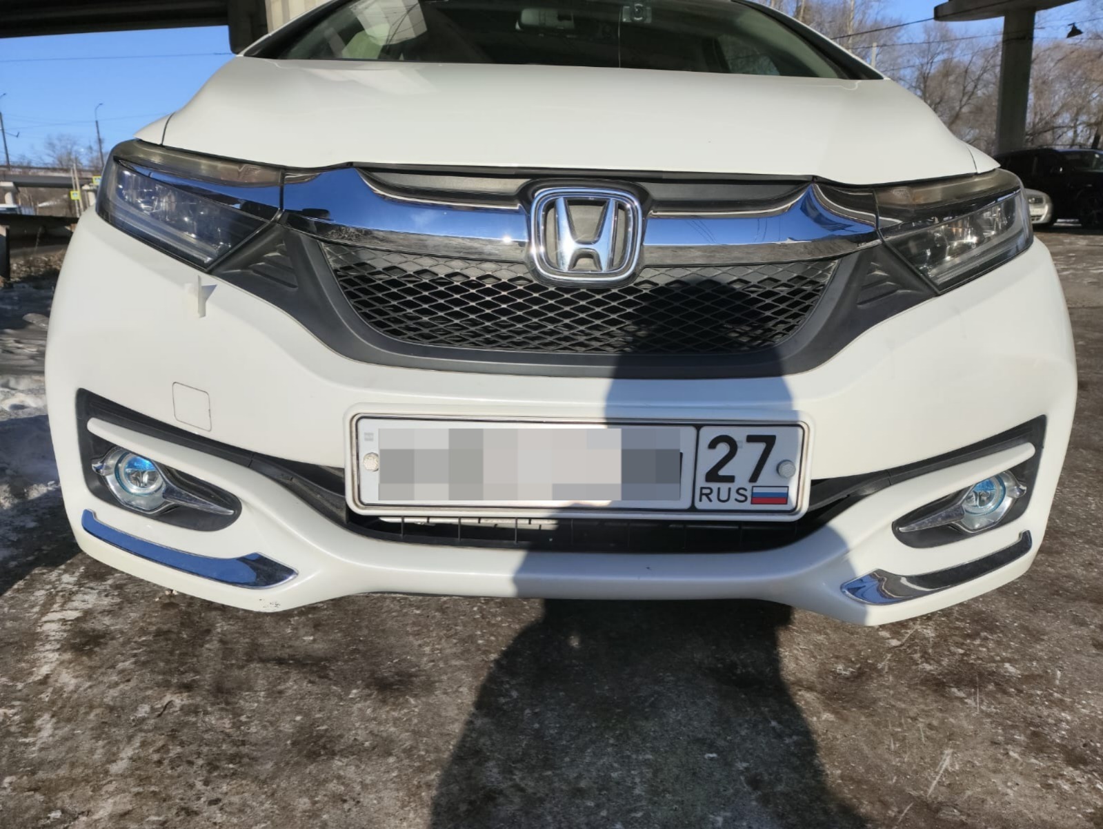 Утеплитель радиатора кожаный 2 части Honda Shuttle дорест не гибрид 2015-2019