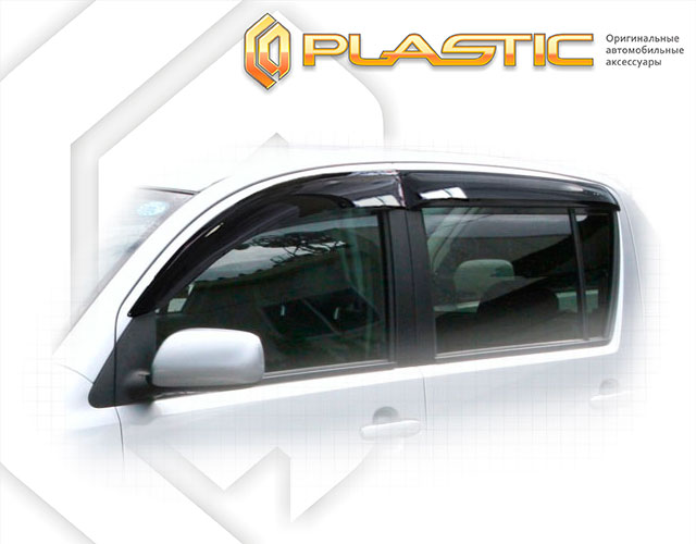 Ветровики дверей Classic полупрозрачный Daihatsu Boon  2004-2010 СА Пластик