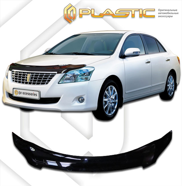 Дефлектор капота Classic черный Toyota Premio  2007-2016 СА Пластик