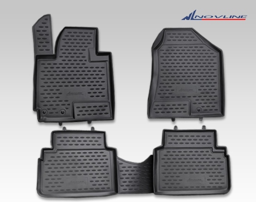 Коврики 3D в салон HYUNDAI ix35 2010->, 4 шт. (полиуретан)