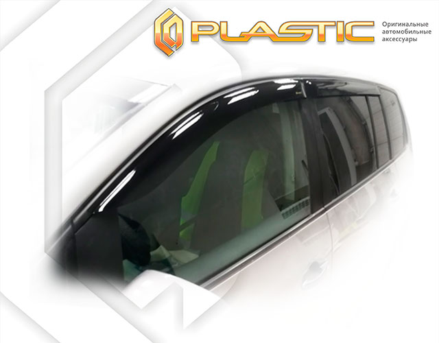 Ветровики дверей Classic полупрозрачный Volkswagen Touran  2003-2006 СА Пластик