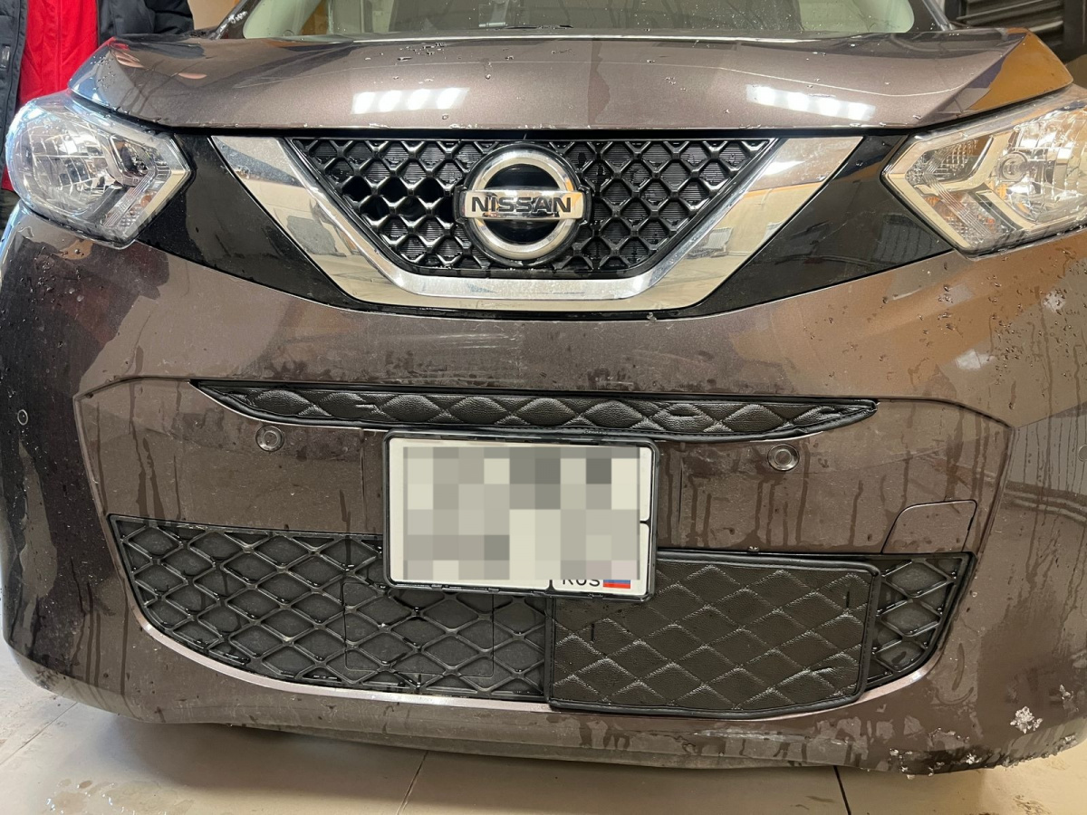 .Утеплитель радиатора кожаный 2 части Nissan Dayz 2019-2023