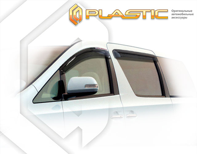 Ветровики дверей Classic полупрозрачный Toyota Alphard  2008–2011 СА Пластик