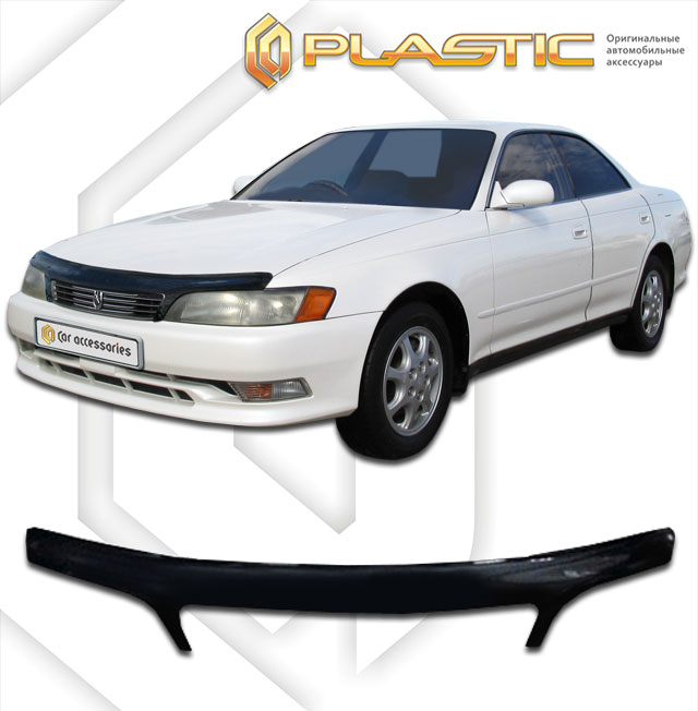 Дефлектор капота Classic черный Toyota Mark-2  1992-1996 СА Пластик