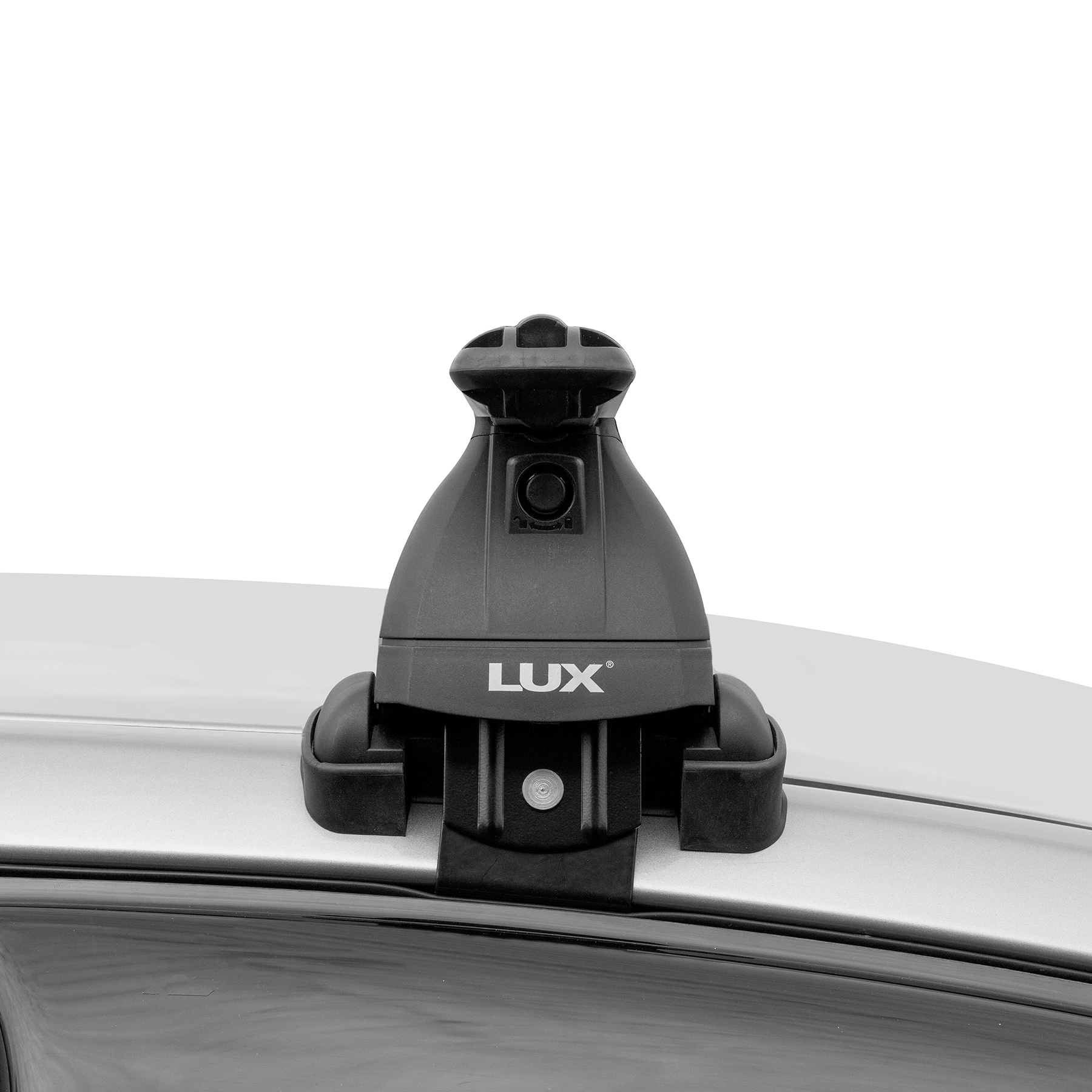 LUX БК3 Mitsubishi Delica D5 2007- - багажник на крышу (дуги овальные серые 130 см, с замком)