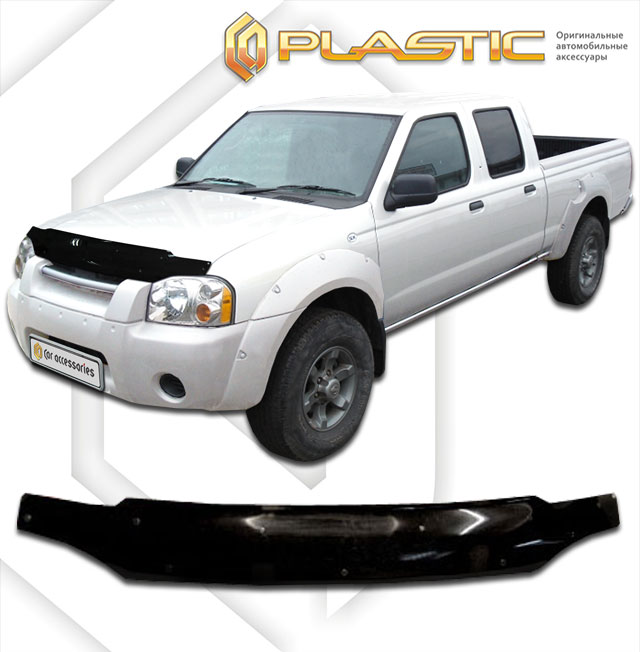 Дефлектор капота Classic черный Nissan Frontier  2003 СА Пластик