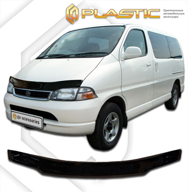 Дефлектор капота Classic черный Toyota Granvia  1995-1999 СА Пластик