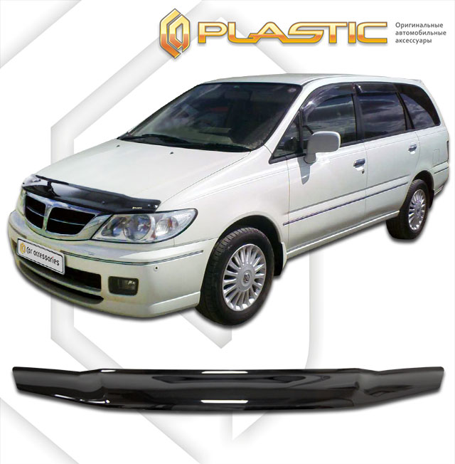 Дефлектор капота Classic черный Nissan Presage  2002–2003 СА Пластик