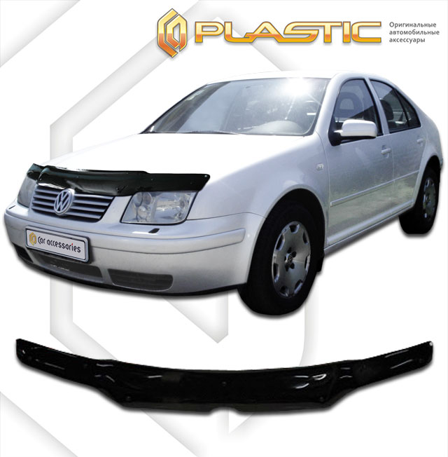 Дефлектор капота Classic черный Volkswagen Bora  1998-2005 СА Пластик