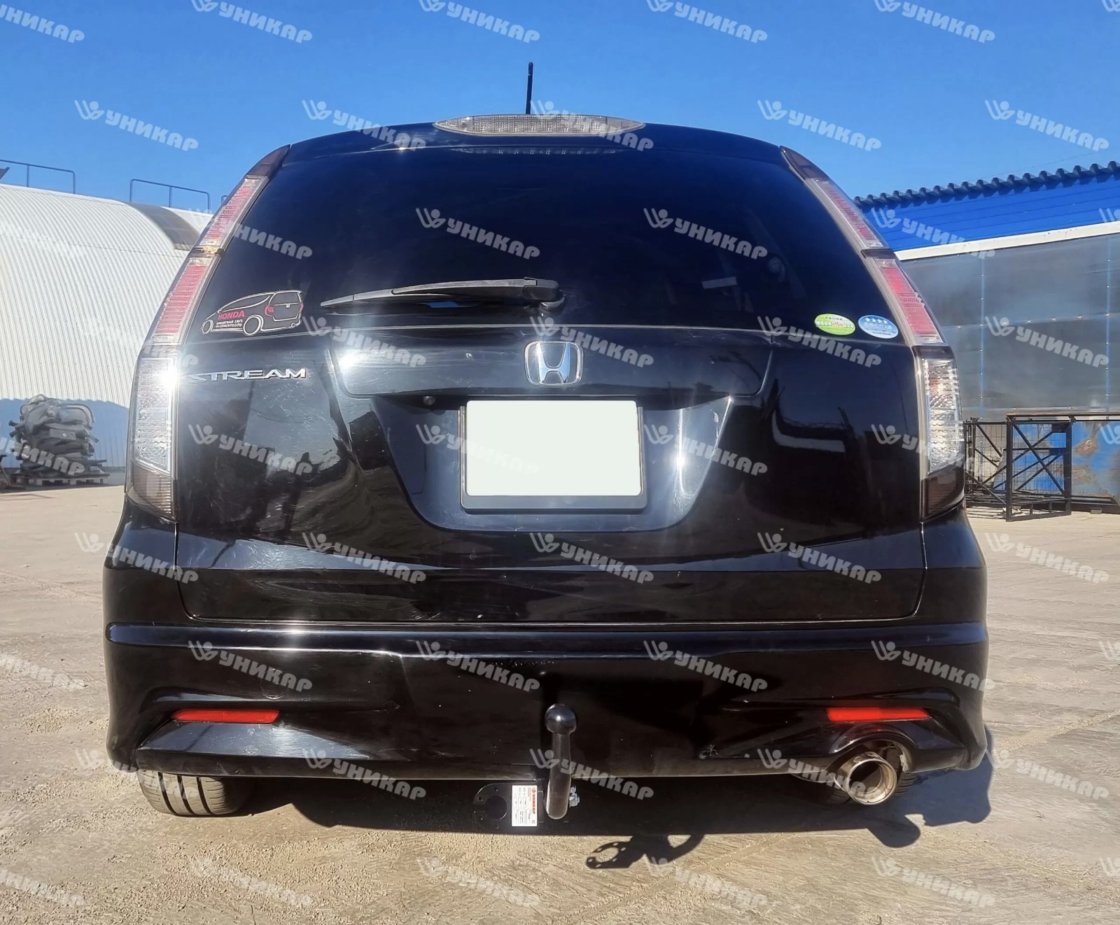 Фаркоп ТСУ Honda Stream II поколение, год выпуска 2006 - 2014 (тип шара A) Уникар