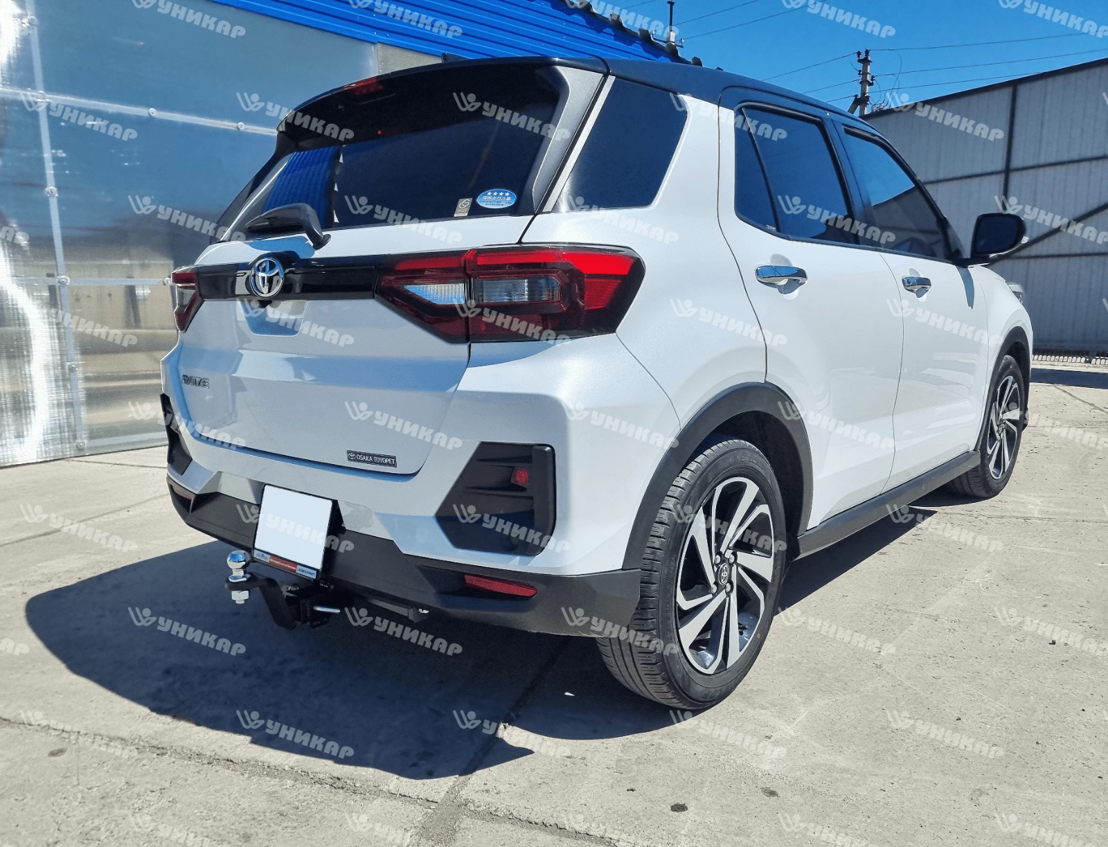 Фаркоп ТСУ Toyota Raize / Daihatsu Rocky 2019-  под квадрат тип E Уникар