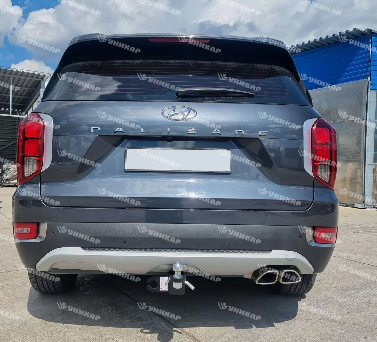 Фаркоп ТСУ Hyundai Palisade до рестайлинг Уникар (без электрики)