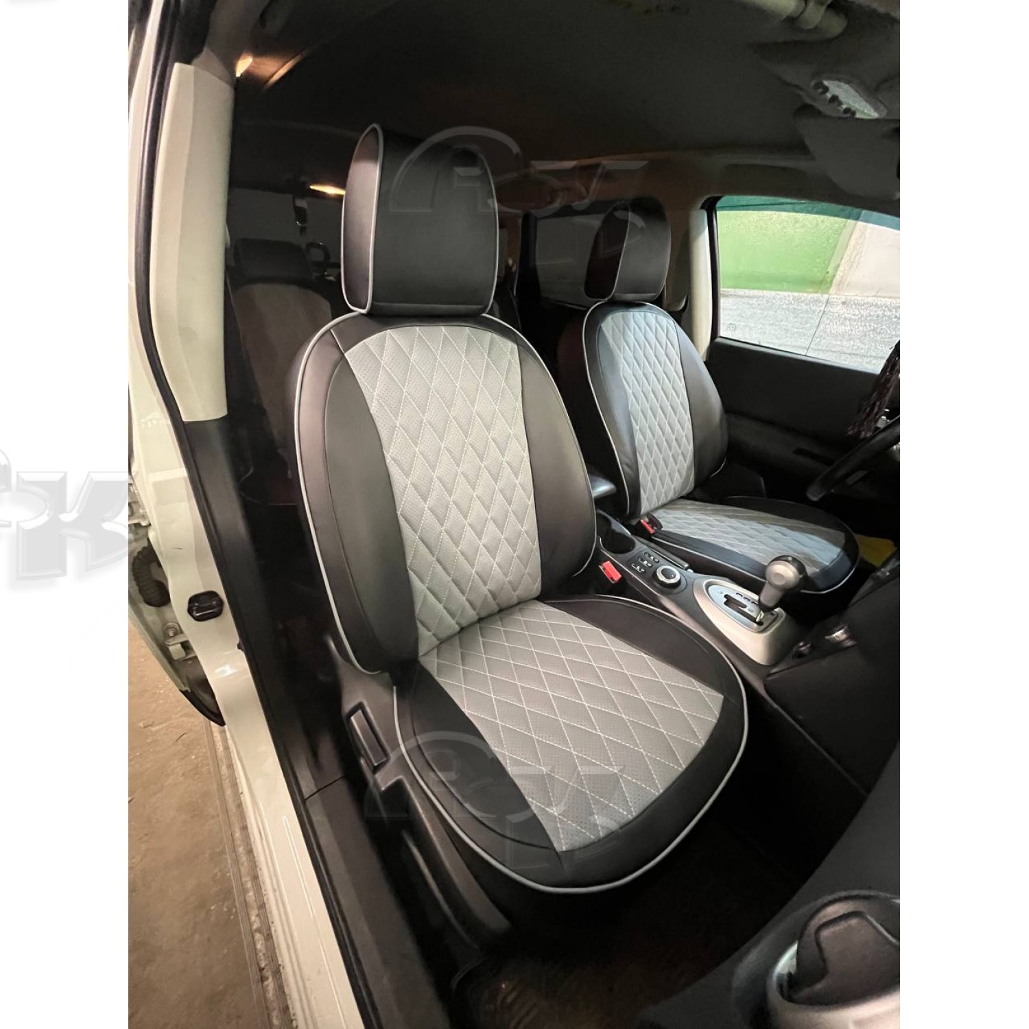 Чехлы из экокожи Nissan Qashqai +2 I+r [J10] 09.2008-11.2014 (Мод.130.0) Автокомфорт