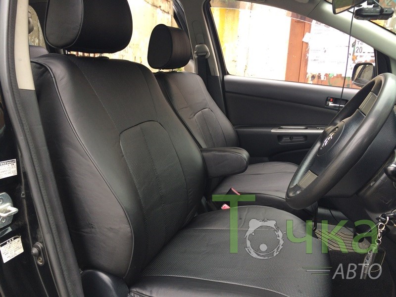 Чехлы из экокожи Toyota Wish I+r [XE10] 01.2003-03.2009 (Мод.272.0) - 2 ряда Автокомфорт