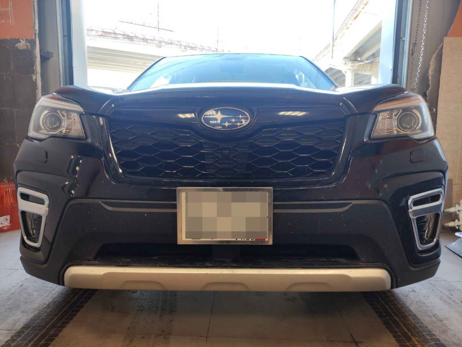 Утеплитель радиатора кожаный Subaru Forester 4 поколение (дорест) 2012-2016