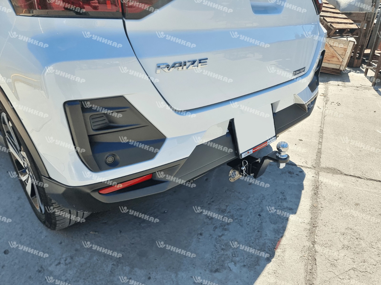 Фаркоп ТСУ Toyota Raize / Daihatsu Rocky 2019-  под квадрат тип E Уникар
