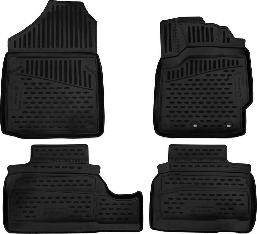 Коврики 3D в салон TOYOTA  Vitz 90 \ 130, 2005-2018, сед., правый руль, 4 шт. (полиуретан)