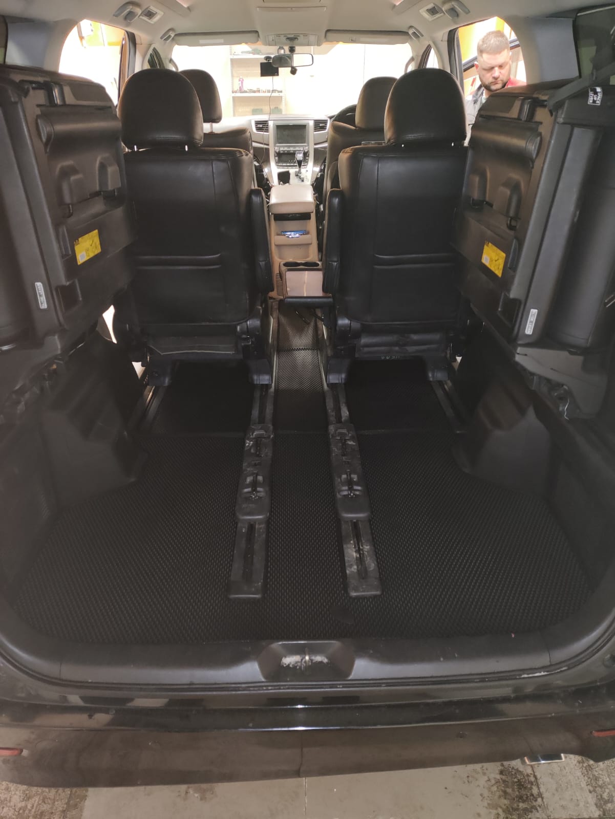 Коврик в багажник +3 ряд EVA Toyota Alphard / Vellfire 20 40/40 ГИБРИД 2008-2014
