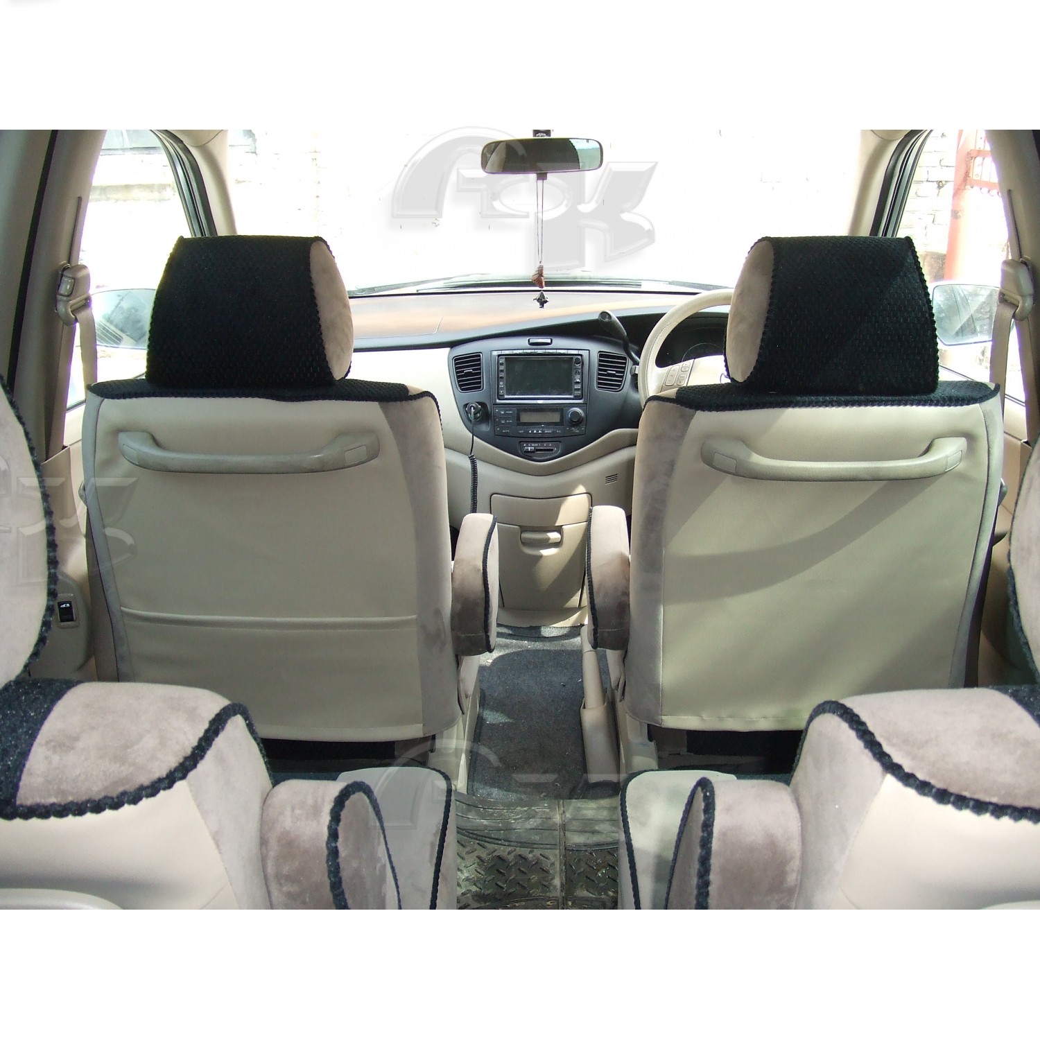 Чехлы из экокожи Mazda MPV II+r [LW] 06.1999-09.2006 (Мод.097.0) - 3 ряда Автокомфорт