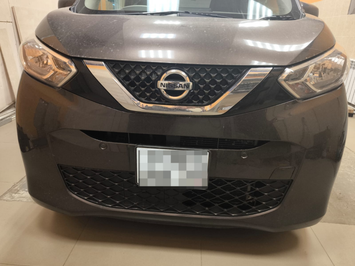 .Утеплитель радиатора кожаный 2 части Nissan Dayz 2019-2023