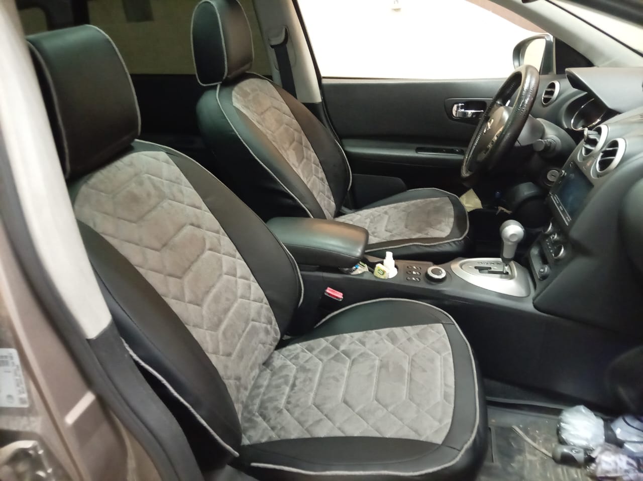 Чехлы из экокожи Nissan Qashqai +2 I+r [J10] 09.2008-11.2014 (Мод.130.0) Автокомфорт