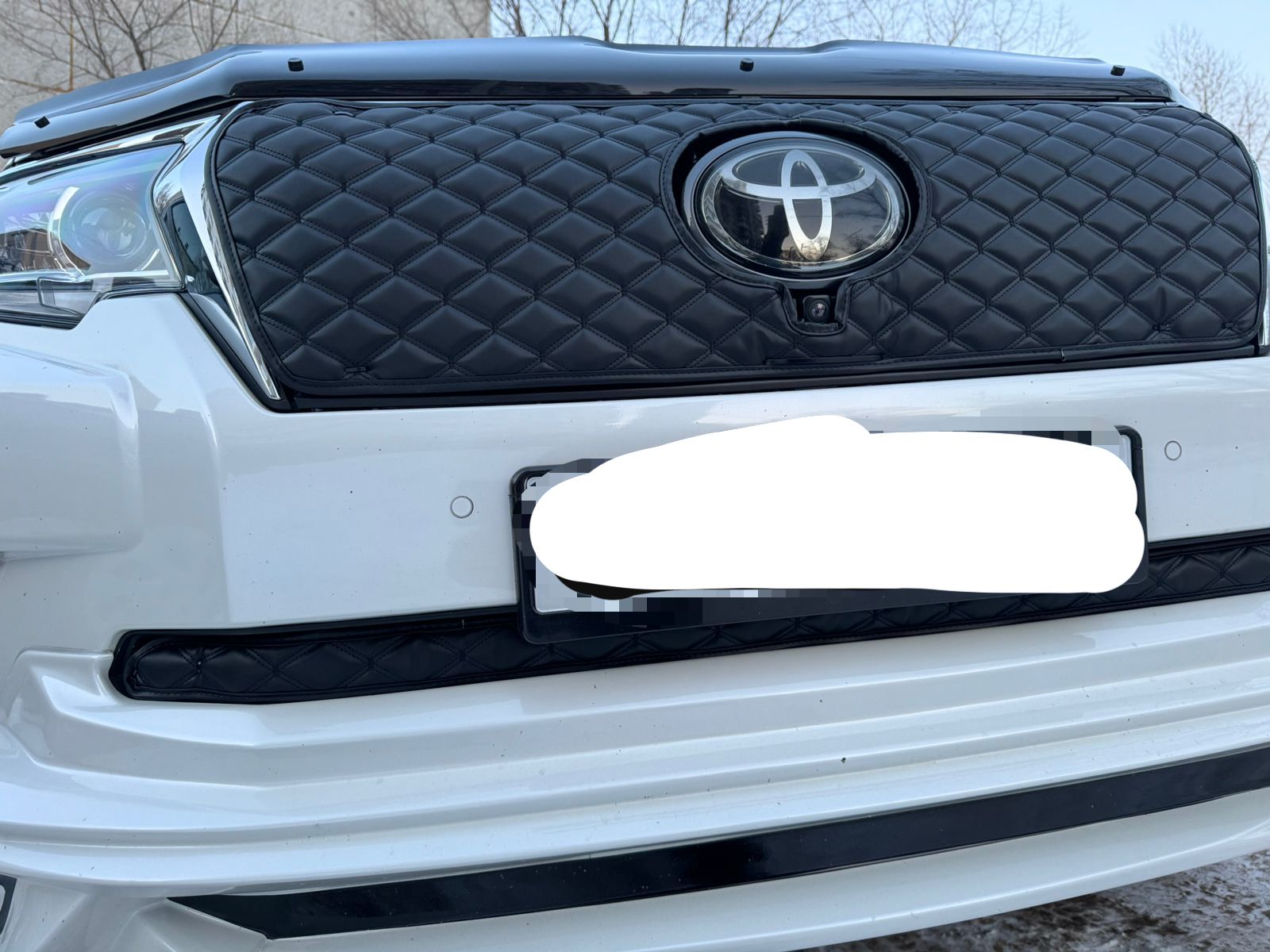!!!Утеплитель радиатора кожаный Toyota Land Cruiser Prado 150 2017 - 2023