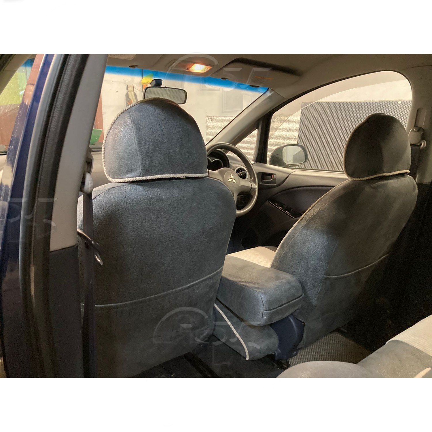 Чехлы из экокожи Mitsubishi Colt  2002-2008 (Мод.101.1) Автокомфорт