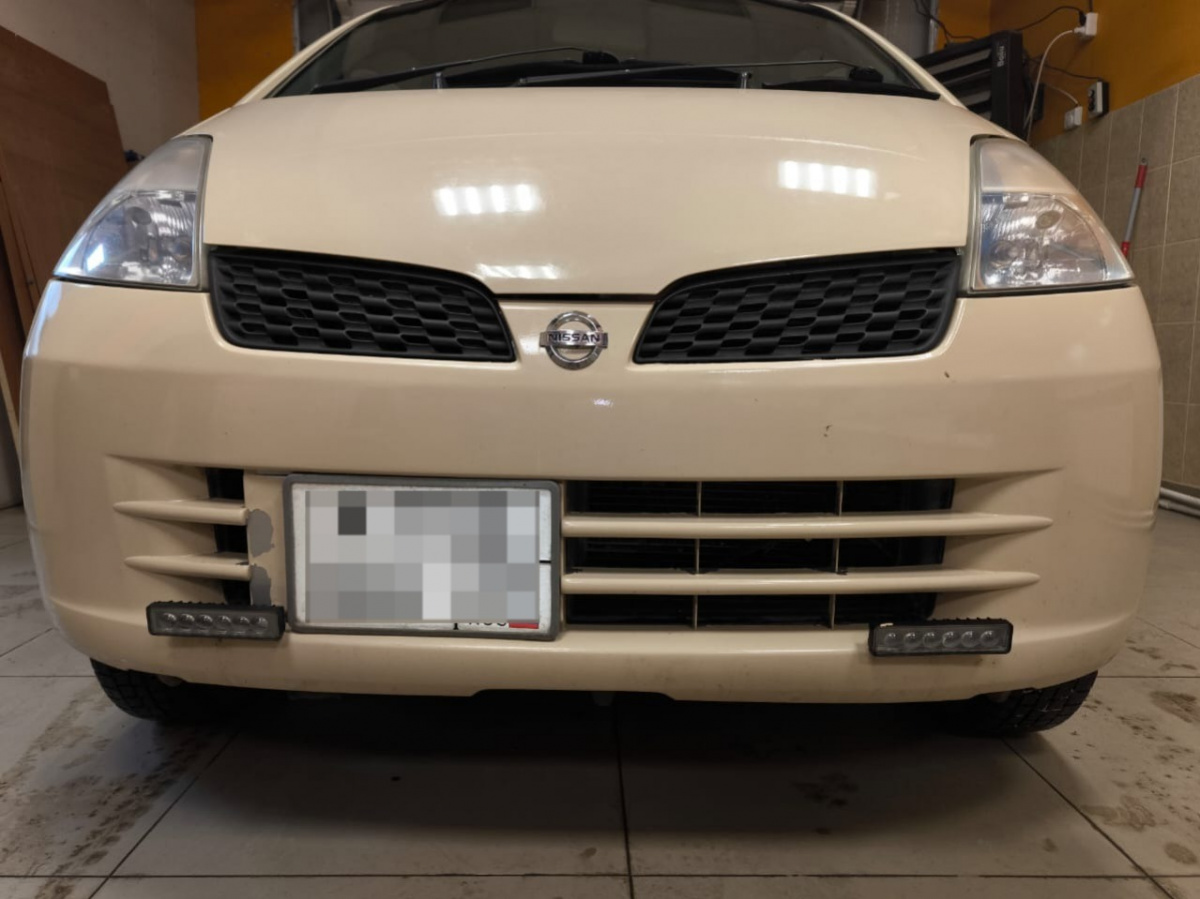 .Утеплитель радиатора кожаный Nissan Moco (G21) 2002 - 2006 (3 Части)