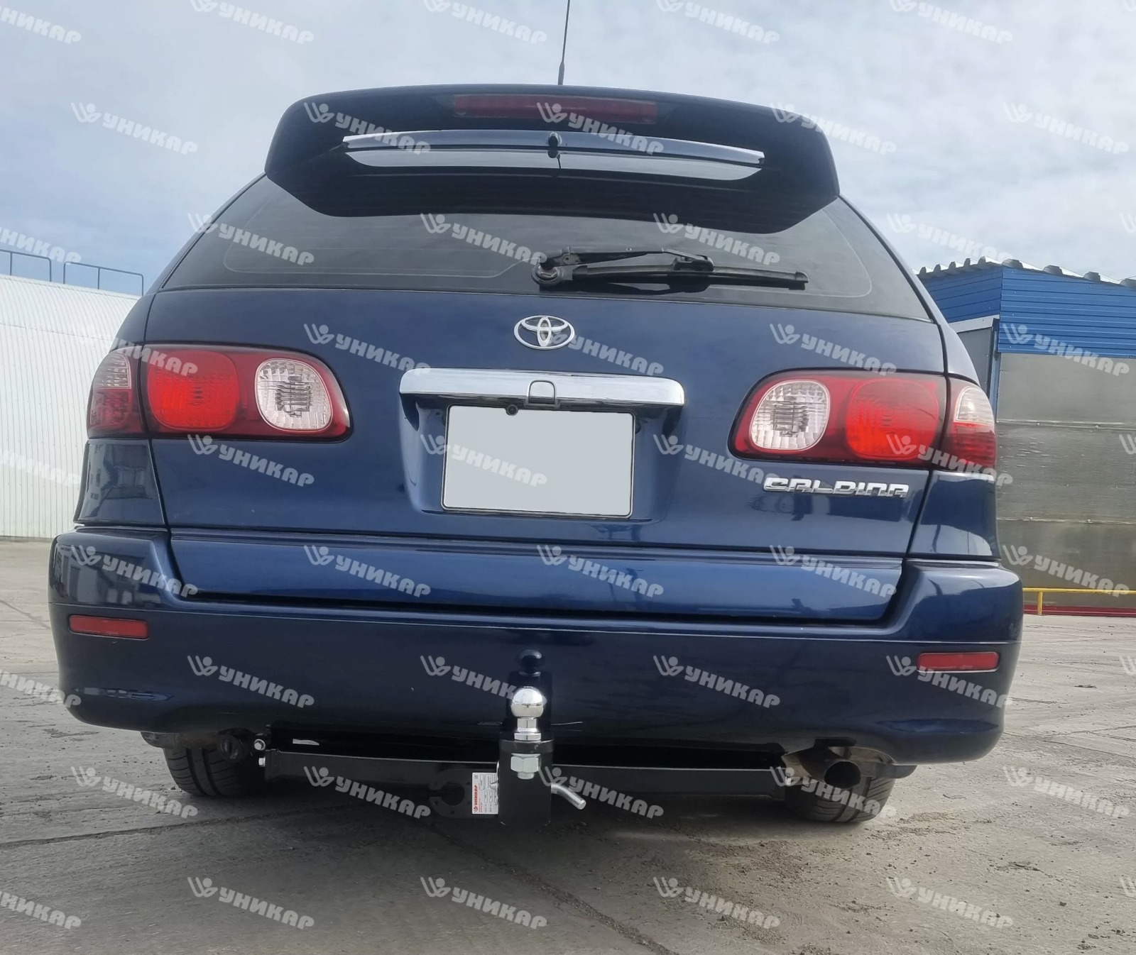 Фаркоп ТСУ Toyota Caldina 210  1997 - 2002 / Carina 210 / Corona Premio (тип шара E) Уникар
