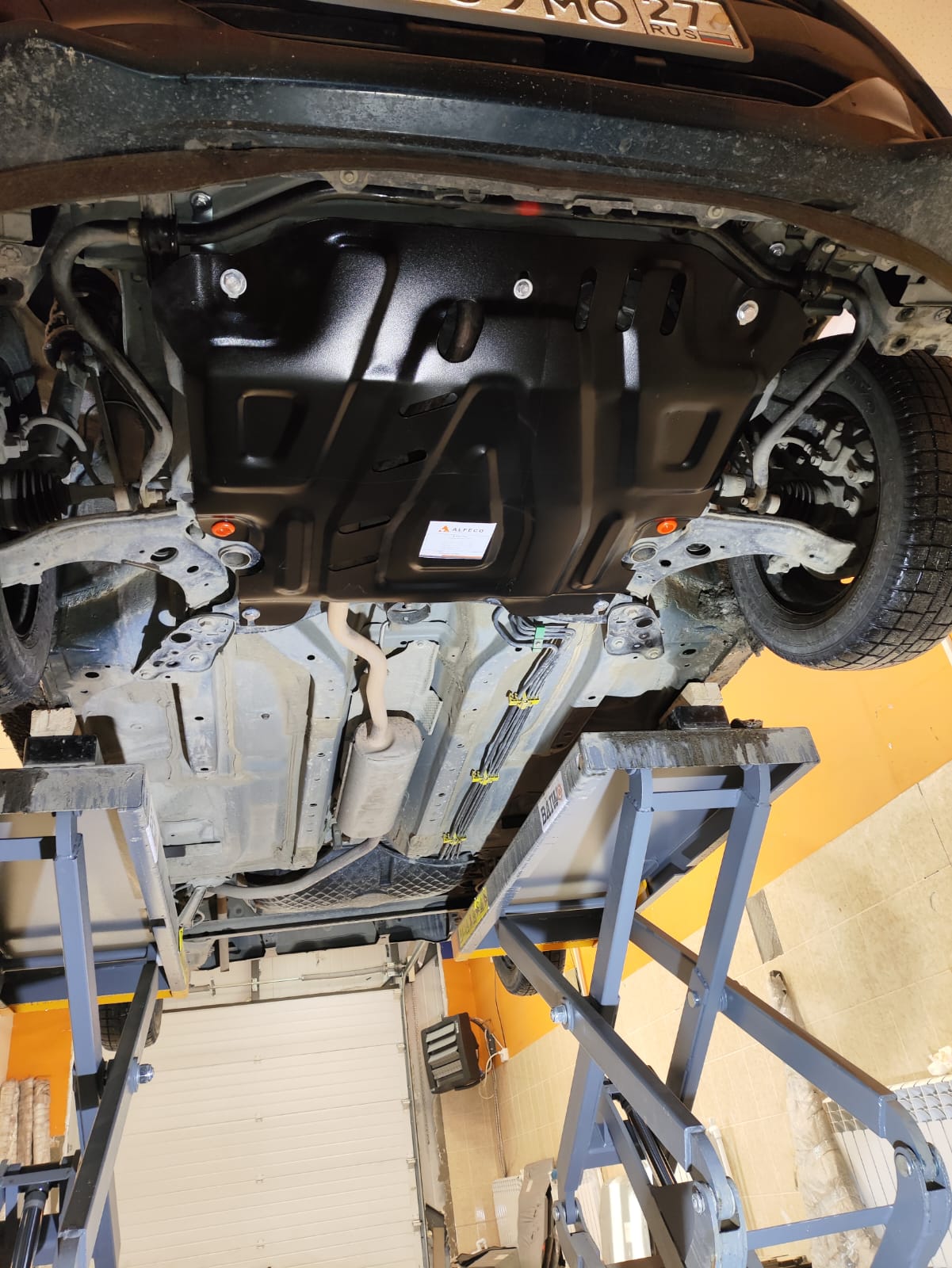 Защита картера и КПП Toyota Passo 30 / 700 / 710 (2 и 4WD) 2010 - 2023 / Daihatsu Boon M700A / Toyota Tank / Roomy / Thor