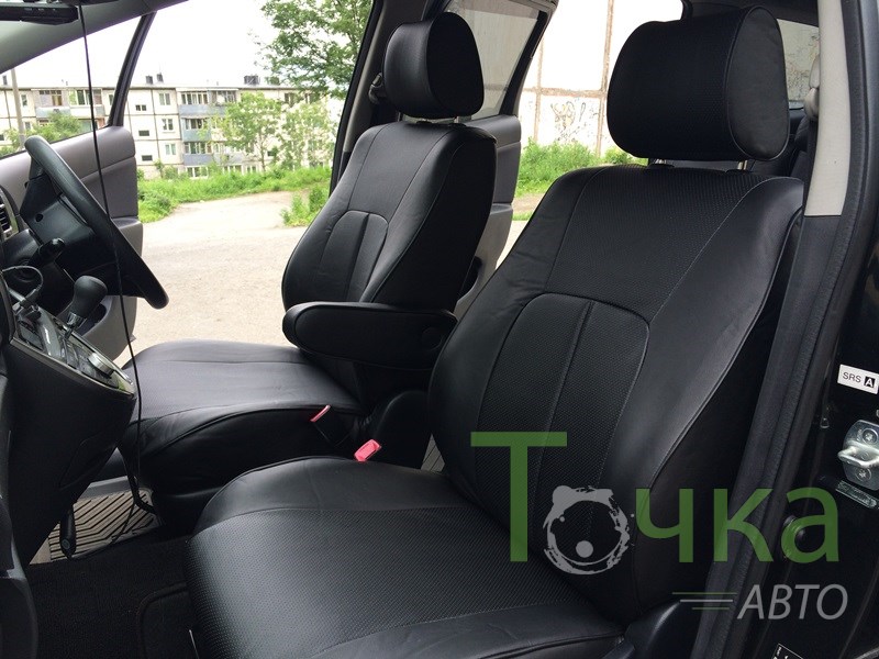 Чехлы из экокожи Toyota Wish I+r [XE10] 01.2003-03.2009 (Мод.272.0) - 2 ряда Автокомфорт