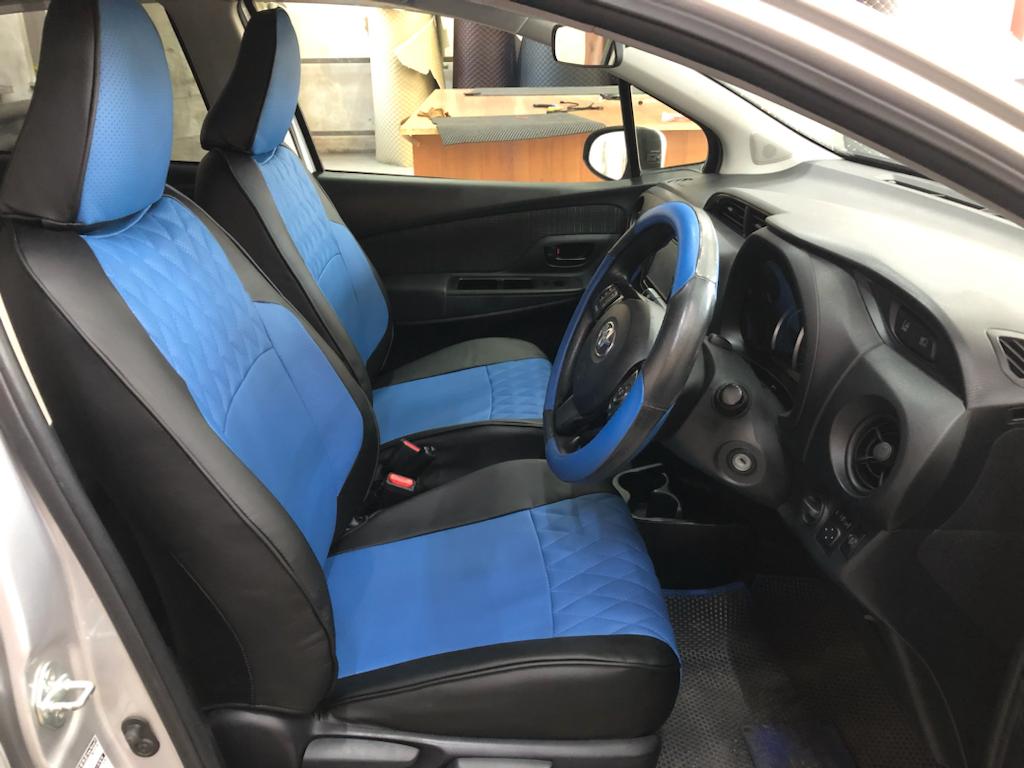 Чехлы из экокожи Toyota Vitz III 130 12.2010-03.2014 60/40  разд.подг. (Мод.471.0) Автокомфорт
