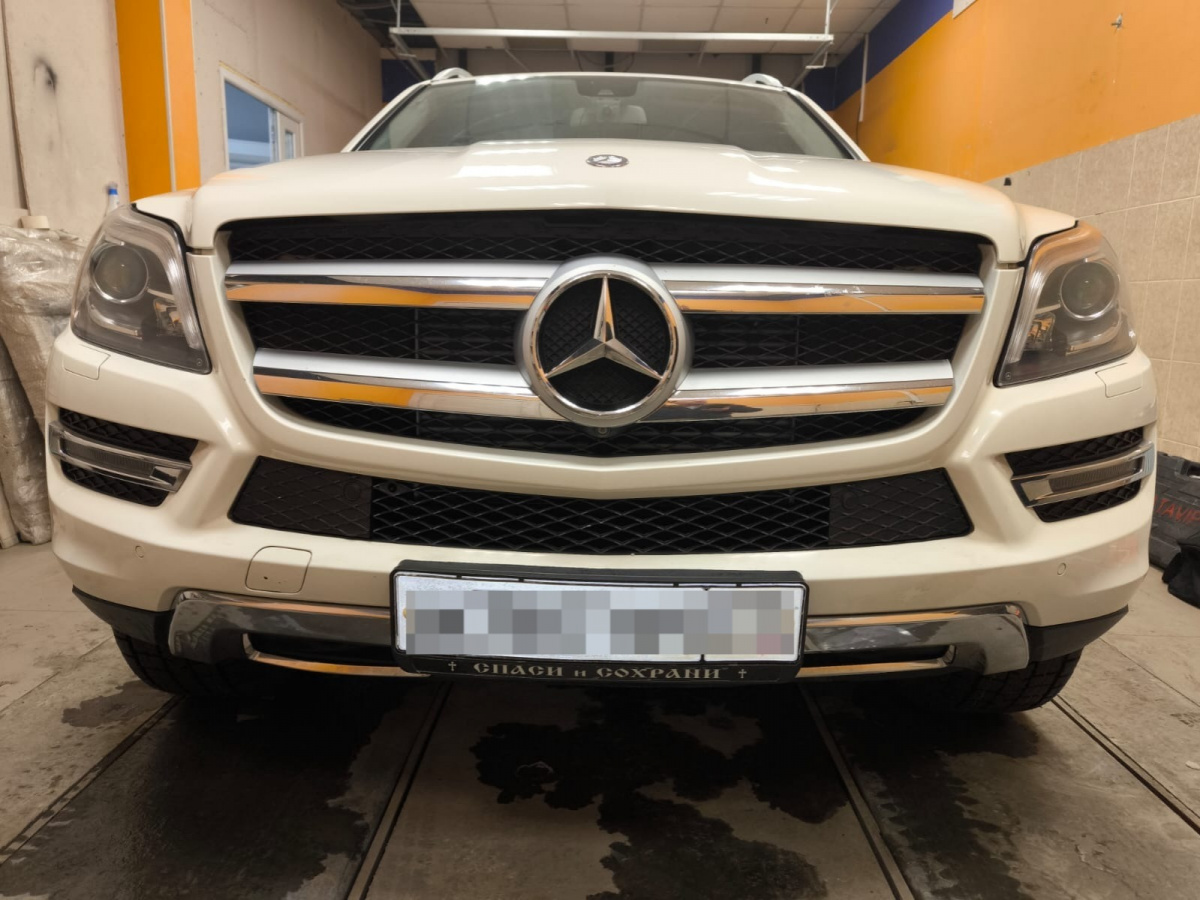 Утеплитель радиатора кожаный Mercedes-Benz GL-Class (X166) 2012 - 2015