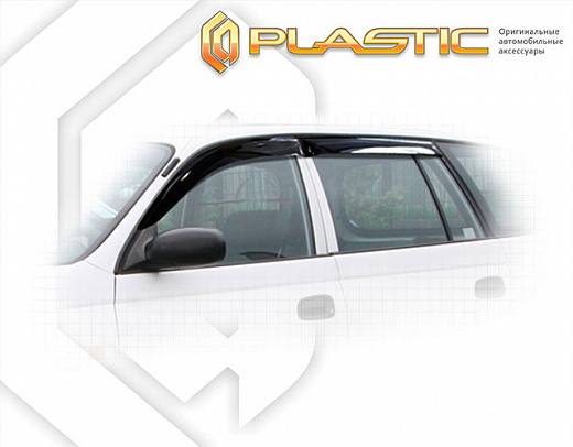 Ветровики дверей Classic полупрозрачный Toyota Caldina  1992-1997 СА Пластик