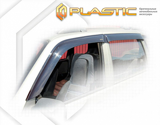 Ветровики дверей Classic полупрозрачный Chevrolet Niva  2001-2009 СА Пластик