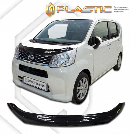 Дефлектор капота Classic черный Daihatsu Move  2014-н.в. СА Пластик