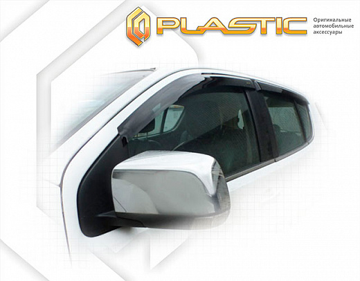Ветровики дверей Classic полупрозрачный Chevrolet TrailBlazer  2012–2016 СА Пластик