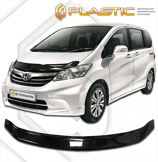 Дефлектор капота Classic черный Honda Freed  2008–2011 СА Пластик
