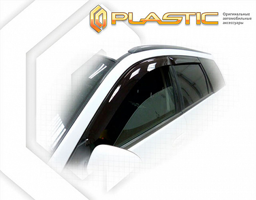 Ветровики дверей Classic полупрозрачный Nissan Wingroad  2002-2005 СА Пластик