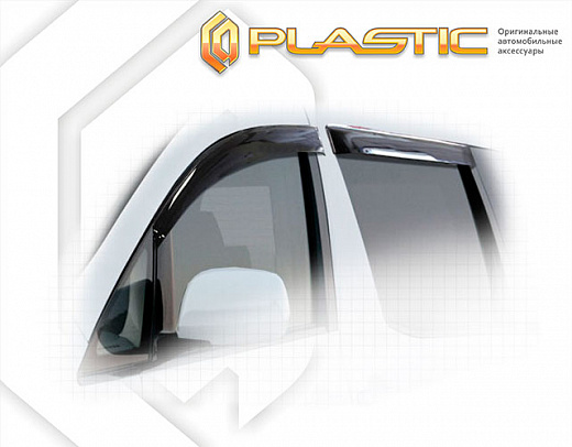 Ветровики дверей Classic полупрозрачный Toyota Alphard  2003–2008 СА Пластик