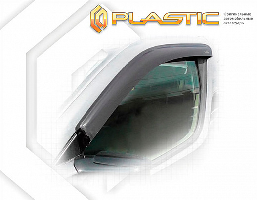 Ветровики дверей Classic полупрозрачный Nissan Elgrand  2002-2005 СА Пластик