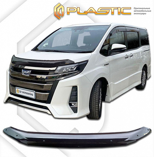 Дефлектор капота Toyota Noah 80 / 85  рестайлинг 2017-2021 черный