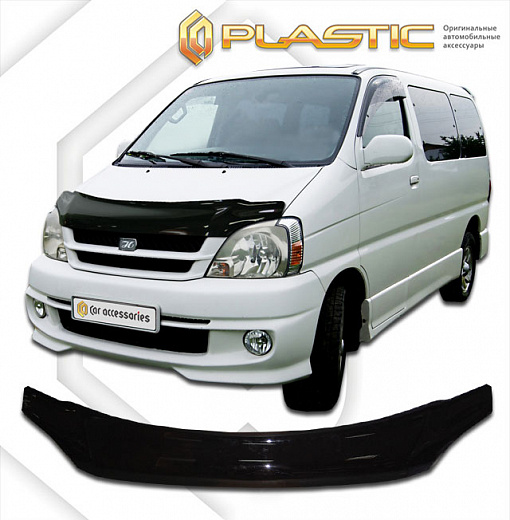 Дефлектор капота Classic черный Toyota Hiace Regius  2000 СА Пластик