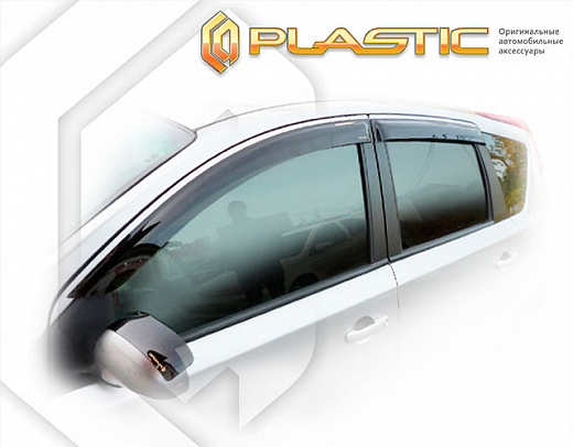Ветровики дверей Classic полупрозрачный Nissan Note  2006-2008 СА Пластик