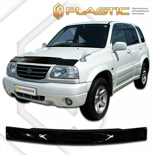 Дефлектор капота Classic черный Suzuki Grand Vitara  1998–2005 СА Пластик