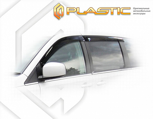 Ветровики дверей Classic полупрозрачный Chrysler Grand Voyager  2011-2015 СА Пластик