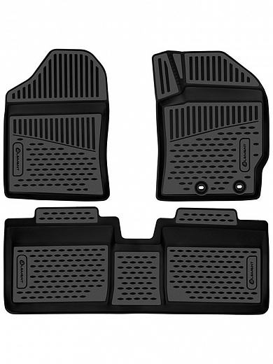 Коврики 3D в салон TOYOTA Corolla Axio \ Fielder 161 2012-2025 3 шт. (полиуретан)